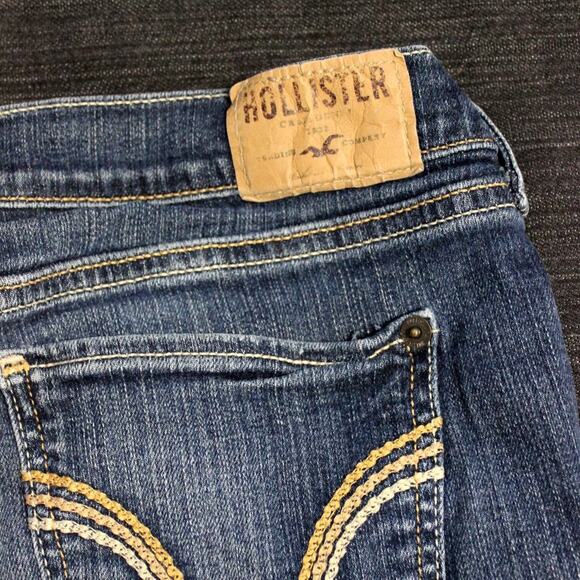 Hollister Socal Stretch Bermuda Jean Shorts Size 5 Denim - Picture 9 of 10